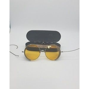 VINTAGE 1900s WILLSON SIDE SHIELD Amber MOTORING GLASSES GOGGLES Steampunk Decor